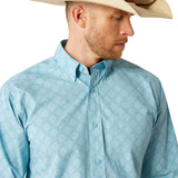Ariat Garmon Turquoise Button Down Long Sleeve Shirt
