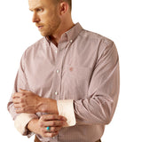 Ariat Wrinkle Free Avery Classic Fit Shirt Brick Geometric