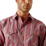 Ariat Men's Humphrey Retro Red Long Sleeve Shirt