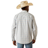 Ariat Men's Pro Worth Grey Plaid Long Sleeve Shirt