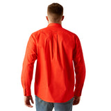 Ariat Men's Waylen Solid Red Long Sleeve Shirt