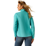 Ariat Women's 1/2 Zip Solid Turquoise Breeze Sweatshirt
