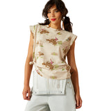 Rodeo Graphics Cap Sleeve Shirt