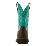 Ariat Women's Callie Hickory Brown & Turquoise Cowboy Boots