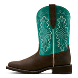 Ariat Women's Callie Hickory Brown & Turquoise Cowboy Boots