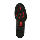 Ariat Women's Round Up 12" Round Toe Boots - Black/Red sole view