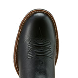 Ariat Women's Round Up 12" Round Toe Boots - Black/Red toe view