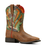 Ariat Youth Camo Square Toe Boot, with Camo Upper Side View