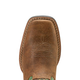 Ariat Youth Camo Square Toe Boot, with Camo Upper Toe View