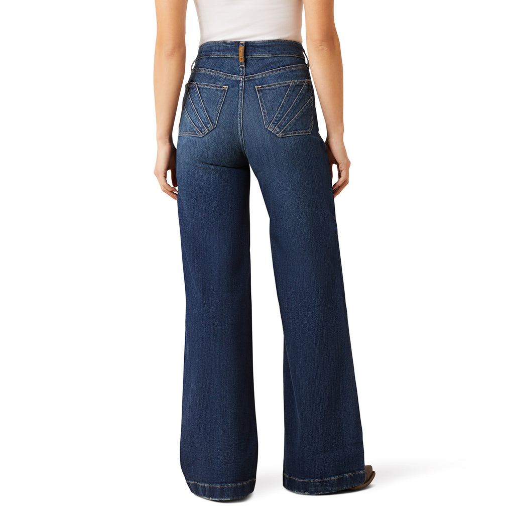 Full back side view of Penelope Wide Leg Jeans 
