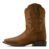 Ariat Youth Westwood Wide Square Toe Western Boot In Distressed Brown side view