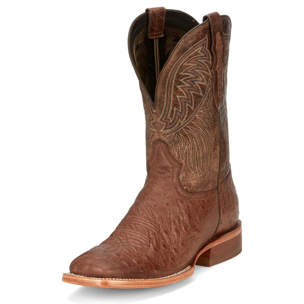 Tony Lama Men's Alamosa Brown Ostrich Boots