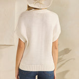 Women's horseshoe sweater  back view