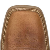 Women's Della Brown Water Buffalo Vamp 11in Turquoise Top Boot Toe View