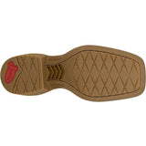 Women's Della Brown Water Buffalo Vamp 11in Turquoise Top Boot Sole View