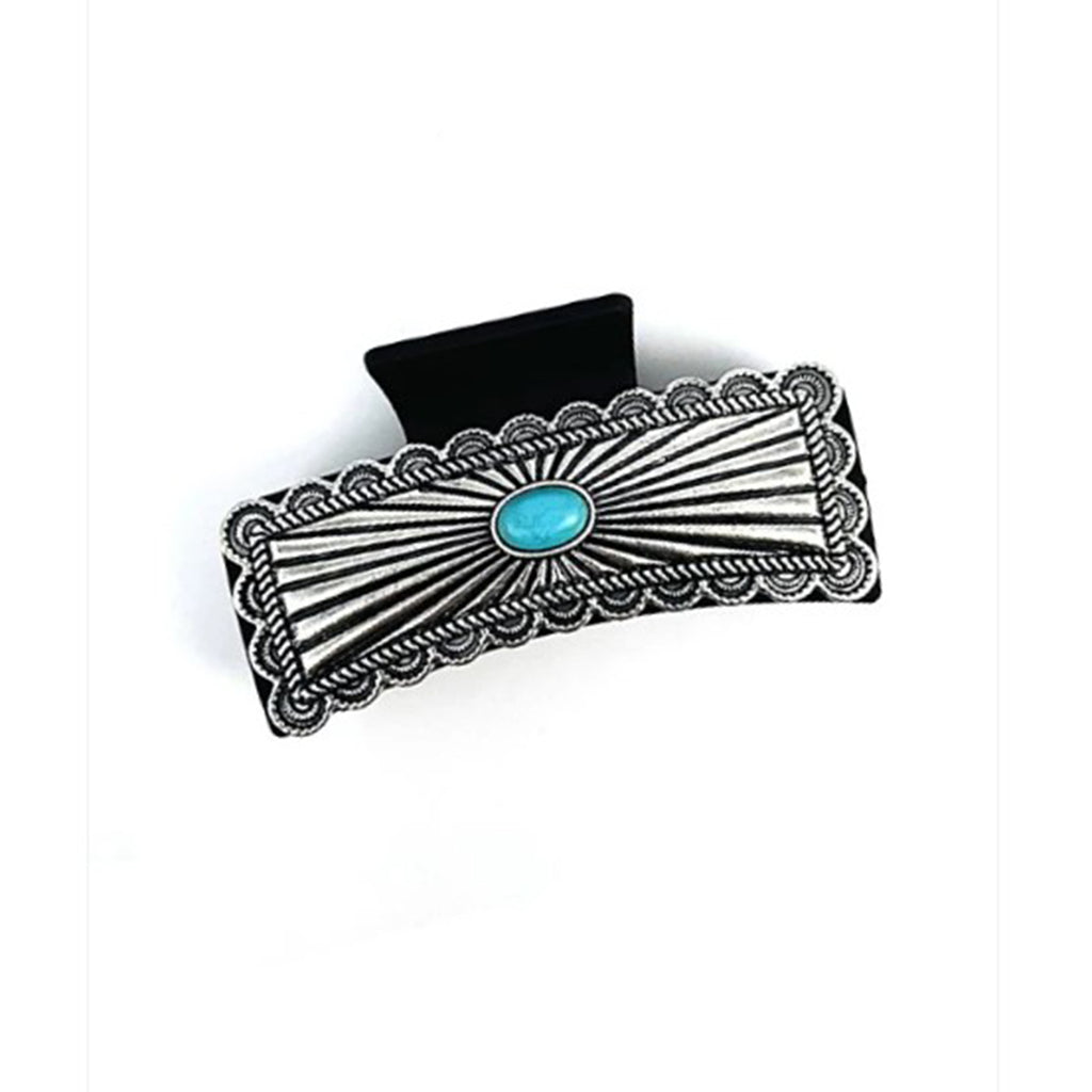 Turquoise Stone Claw Clip