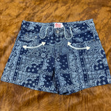 Howdy Hanny Denim Bandana Shorts