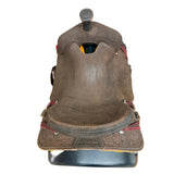 Top View of HR 16" Signature Roughout Ranch Cutter Saddle