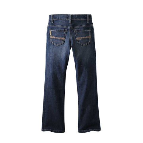 Cinch Slim Indigo Stone Blue Jeans Back View