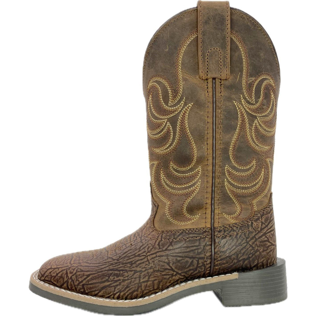 Smoky Mountain Kid's Brown Square Toe Boots