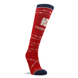 Twisted X Unisex Red Barbwire Sock