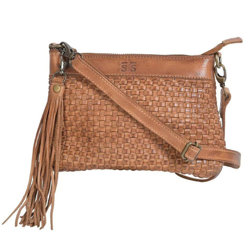 Woven Sweetgrass Crossbody Purse