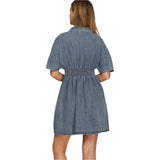 Denim Smock Short Sleeve Dress