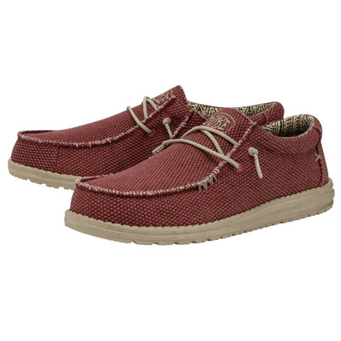 Hey Dude Men's Wally Braided Pompeian Red