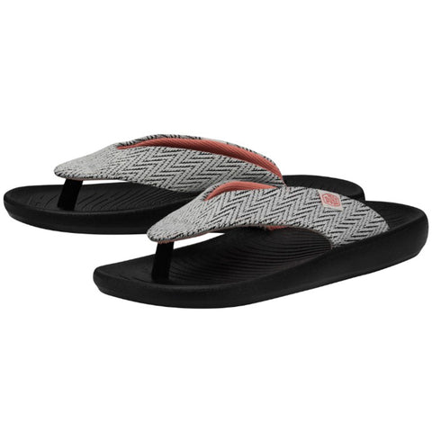 Hey Dude Women's Meg Waves Black Flip Flops