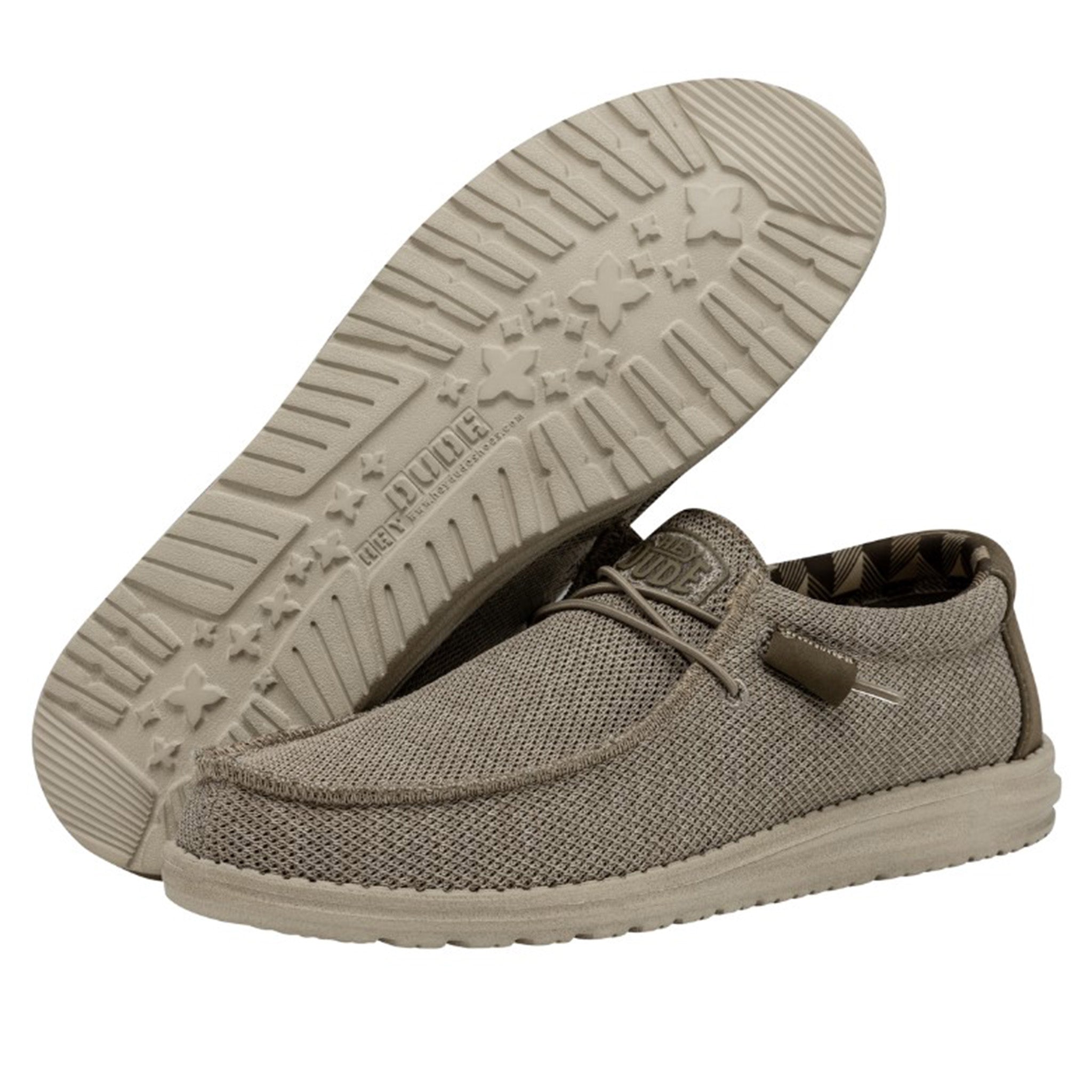 Hey Dude Wally Stretch Sox Shoes Mens 12 M  Beige Slip On Comfort Casual Amazon.com | Hey Dude Men main image 3