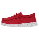 Hey Dude Wally Youth Slub Canvas Red
