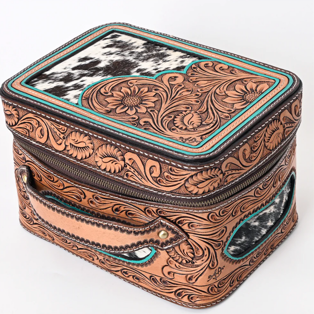 American Darling Large Cowhide/Tooled Leather Case