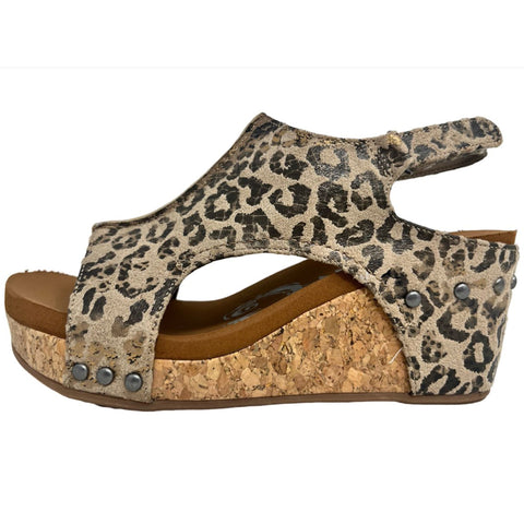 Very G Taupe Leopard Liberty 2 Wedges