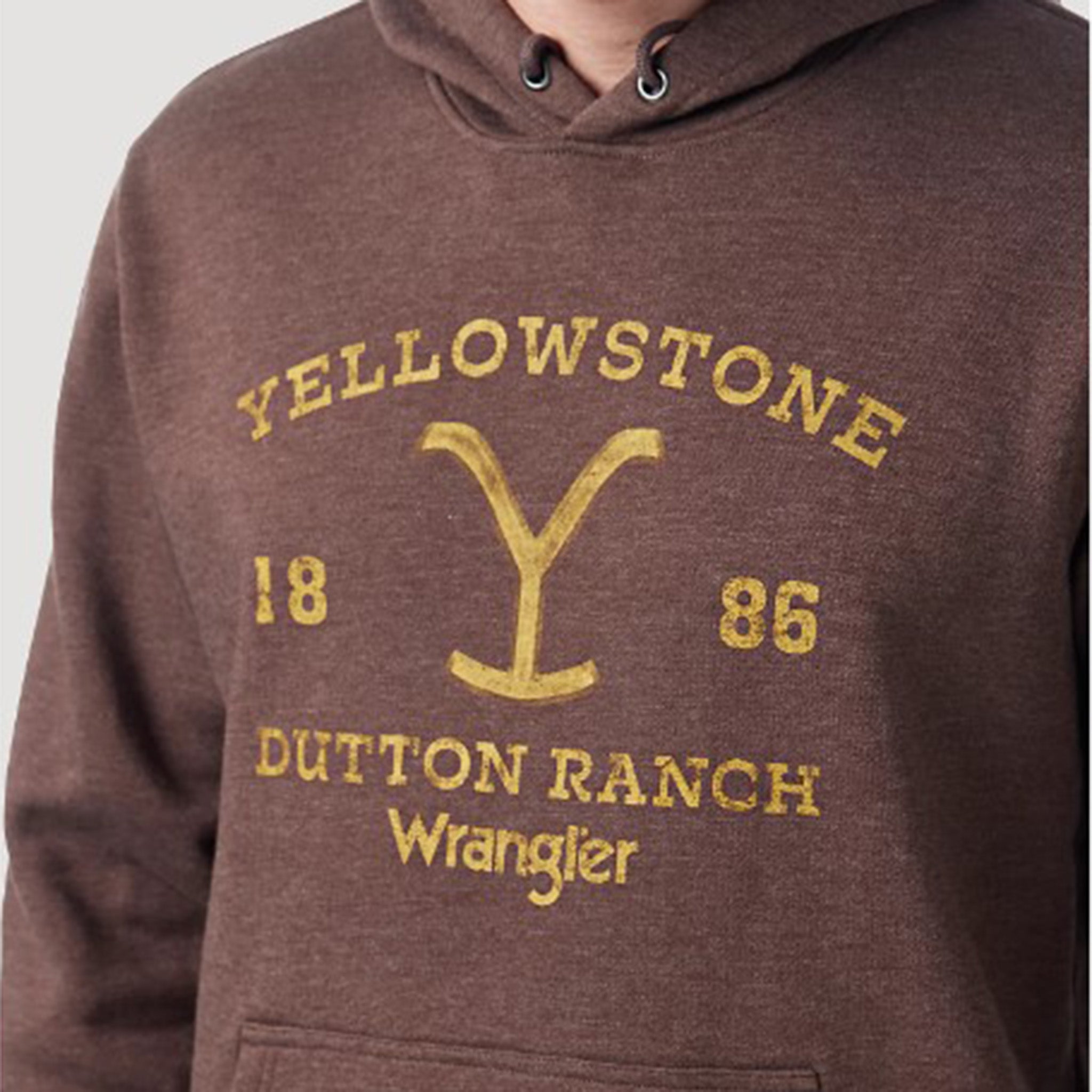 Sweat à Capuche Yellowstone Dutton Ranch Est. 1886 - Logo Cheval Running Officiel