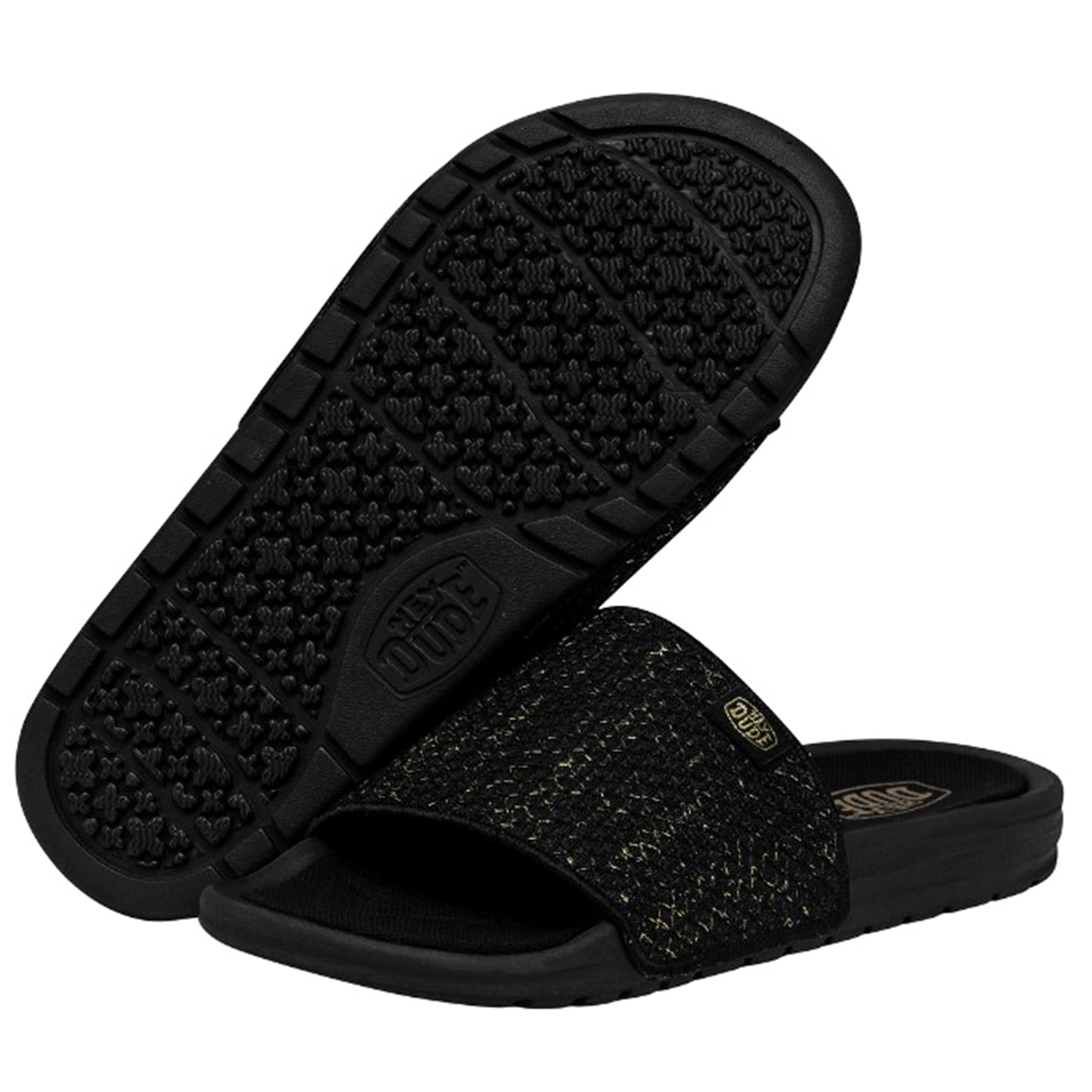 Hey Dude Men\'s Wave Black  Slide Sandals Amazon.com | HEYDUDE Phoenix Patriotic (Little Kid/Big Kid  main image 4