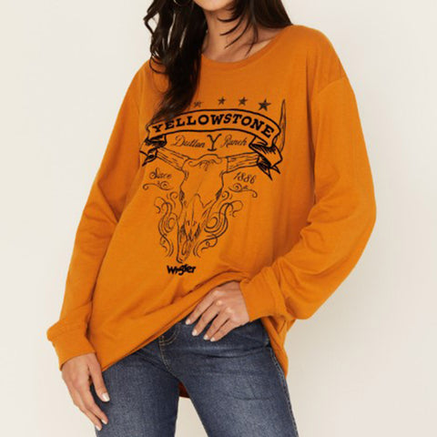Wrangler Women's Gold Yellowstone Shirt