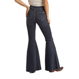 Rock & Roll Cowgirl Front Seam Bell Bottom Jeans