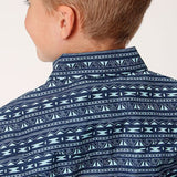 Roper Boy's Aztec Print Shirt