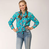 Roper Women's Tropical Aztec Print Shirt