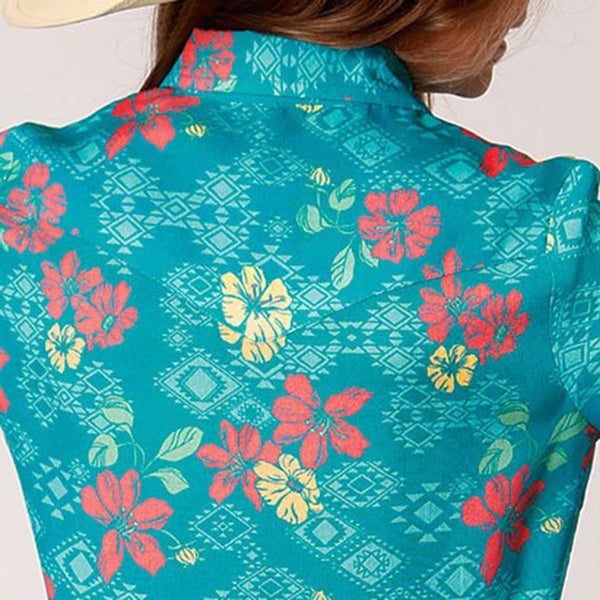 Tropical Aztec Roper Girl's Aztec Tropical Shirt