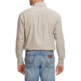 Wrangler Men's Tan Diamond Print Shirt