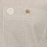 Wrangler Men's Tan Diamond Print Shirt
