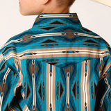 Roper Boy's Aztec Vertical Stripe Shirt