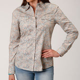 Roper Women's Dot Paisley Print Shirt