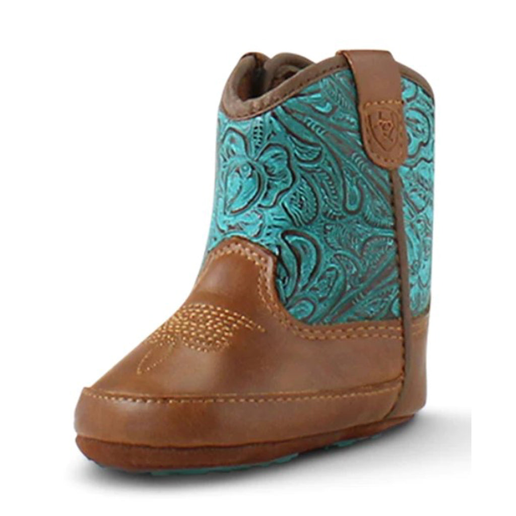 Ariat Lil' Stompers Infant/Toddler Round Up Brown Boots