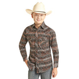 Rock & Roll Kid's Coral Aztec Shirt