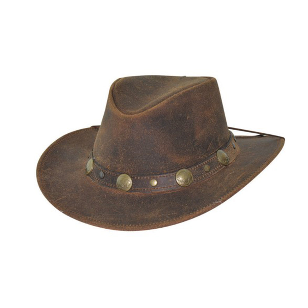 Bullhide Crackle Leather Australian Hat