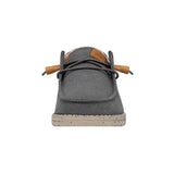 Hey Dude Women's Wendy Washed Canvas Charcoal Shoes