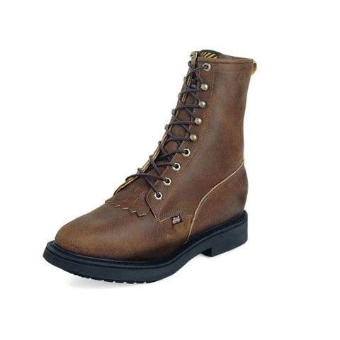 Justin Men's Aged Bark 8" Lacer