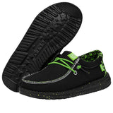Hey Dude Wally Youth Batic Geo Black/Lime Shoes